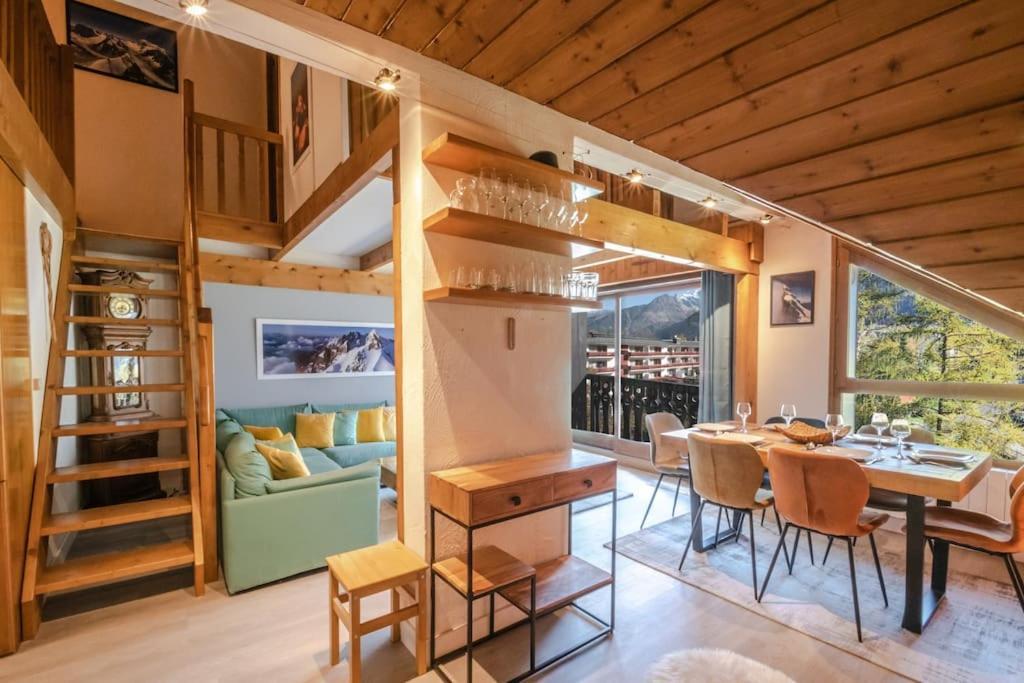 Bel Appartement Entier En Style Chalet A Chamonix Luaran gambar